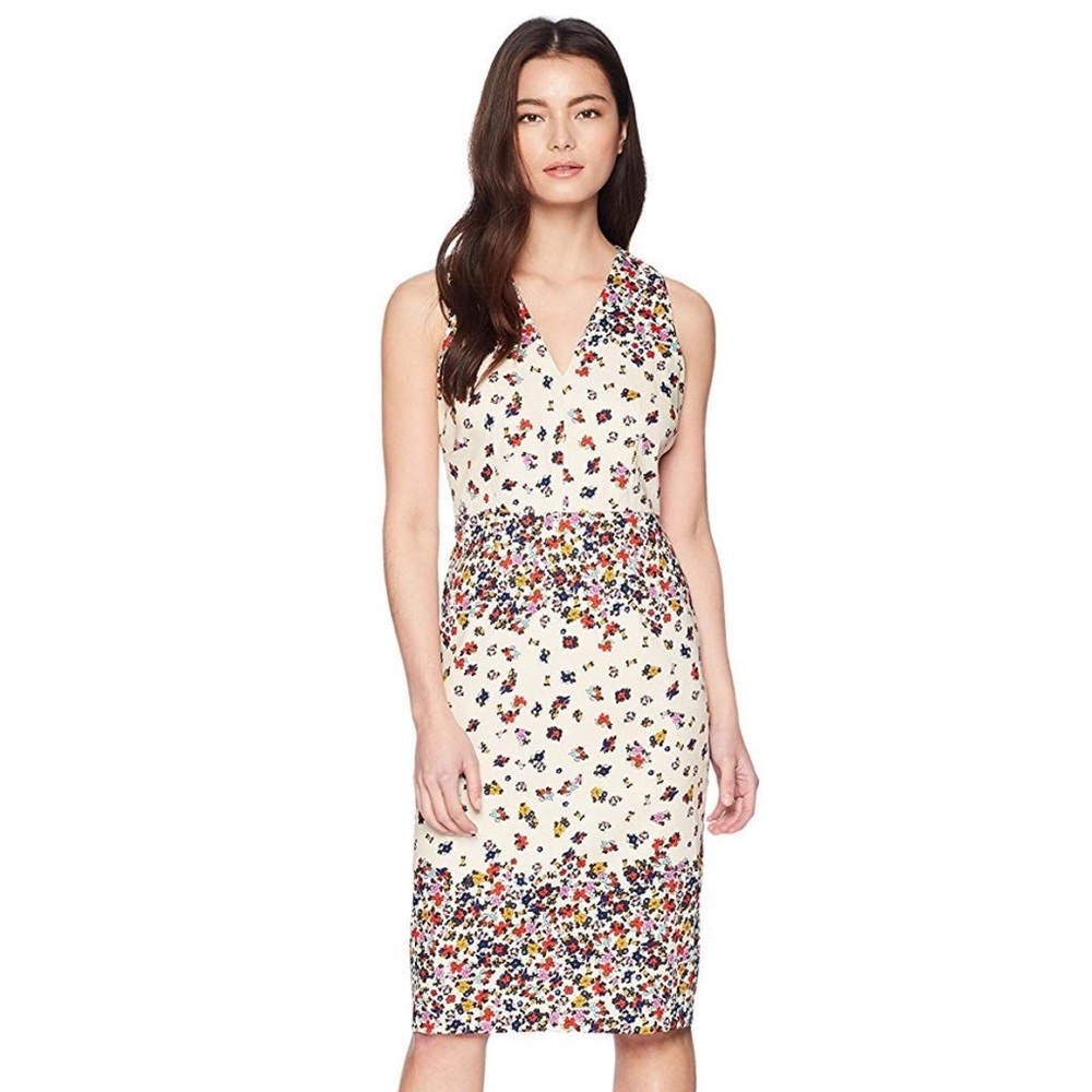 MAGGY LONDON PETAL STRIPE SHEATH DRESS 🌸IN STORES